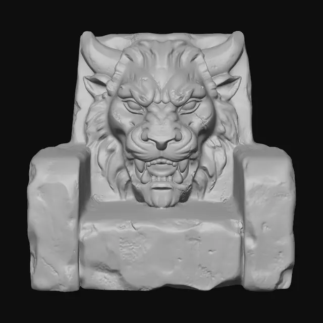 3D model for Demon Lion Throne