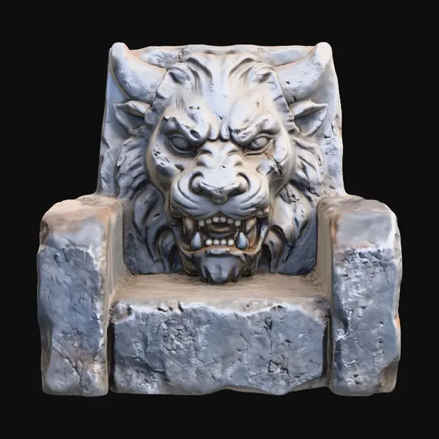 3D model for Demon Lion Throne