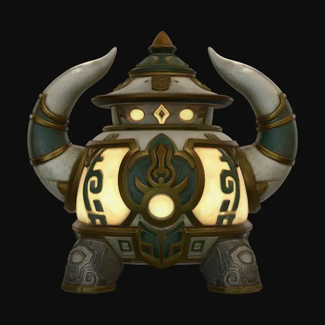 3D model for Horned Lantern Golem