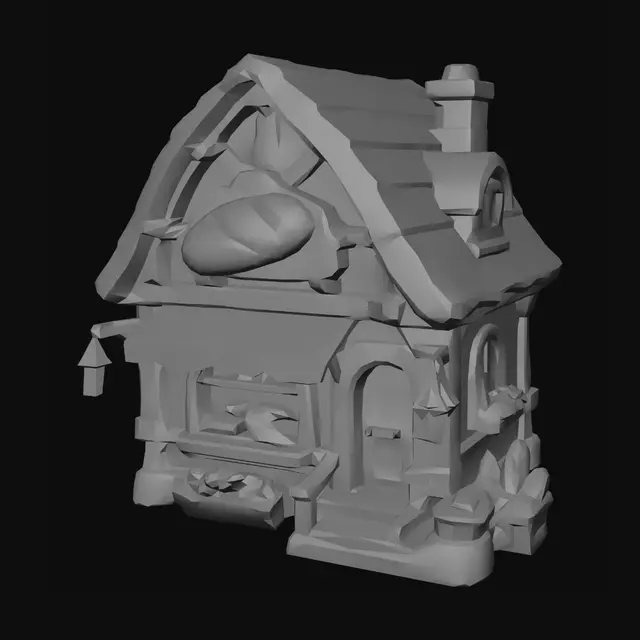 3D model for Hearthside Bakery Cottage