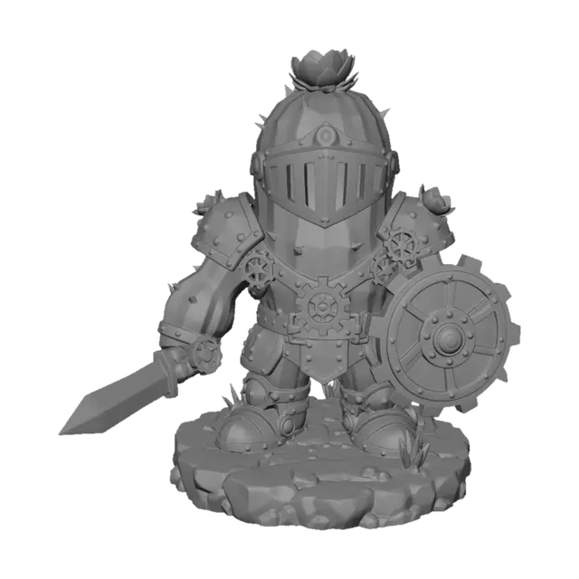 3D model for The Gearbound Cactus Knight