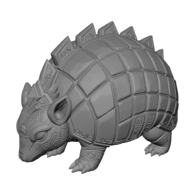 3D model for Ruby Crowned Armored Turtle