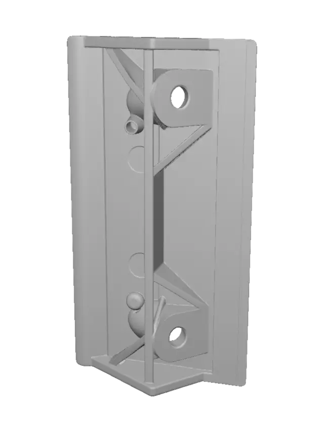 3D model for Beige wall outlet plate
