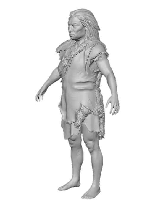 3D model for Stone Age Caveman