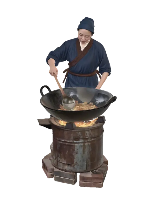 Wok Master - Cook 3D model, vytvořený pomocí AI