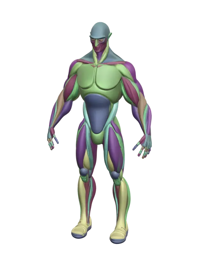 Modello 3D Characterbase, generato dall’IA