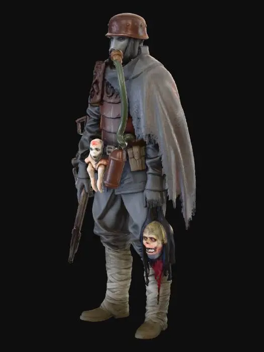 3D model for Warrior of the Wasteland