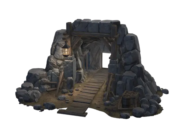 3D model for Lantern Gate to the Stone Mine