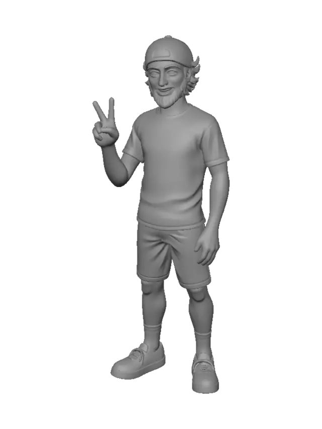 3D model for Mark Paint Shop Mascot