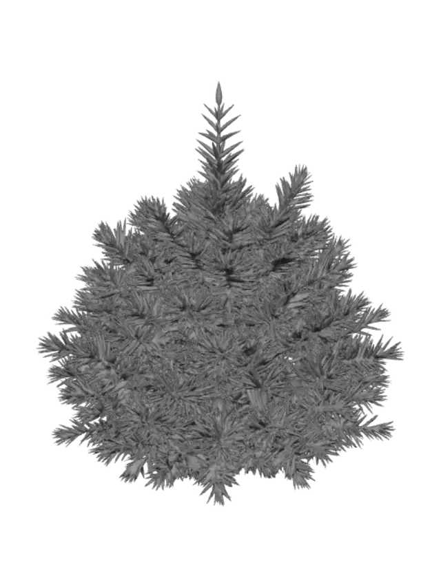 3D model for make me a kind of low poly pine bush