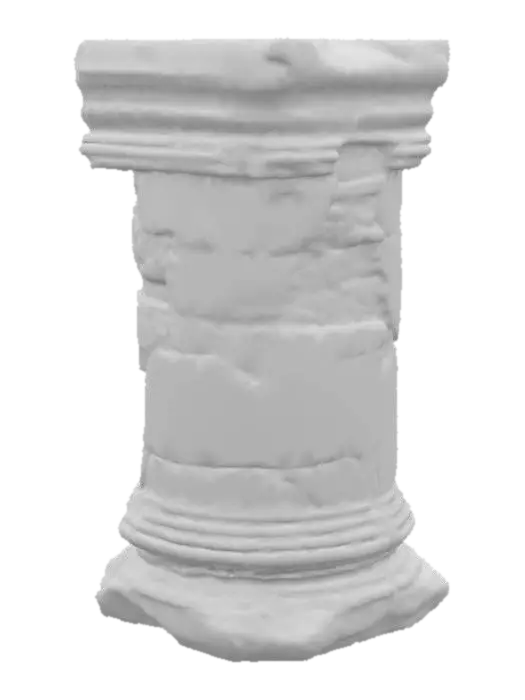 3D model for Crumbling stone pillar