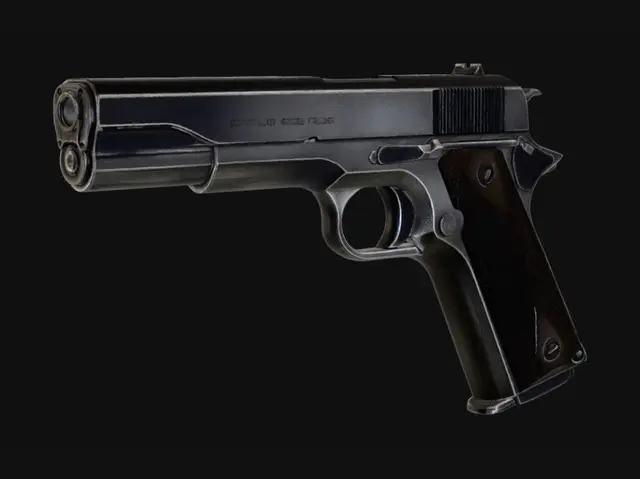 3D model for Disassembled Pistol