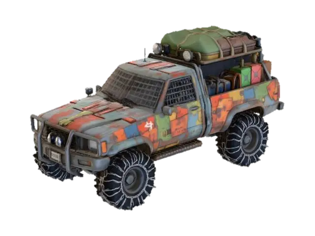 Winter Expedition Truck का AI द्वारा बनाया गया 3D मॉडल