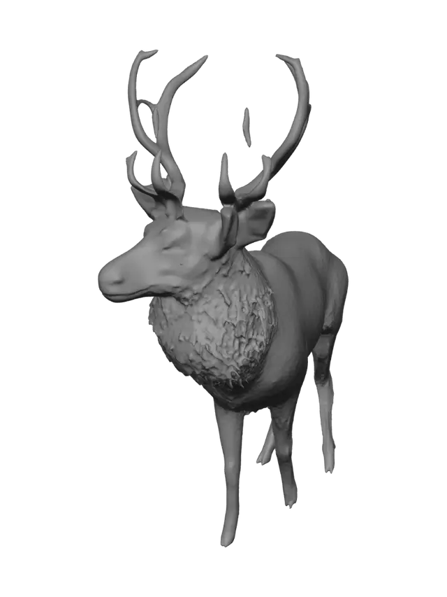 3D model for Majestic Elk in the Meadow