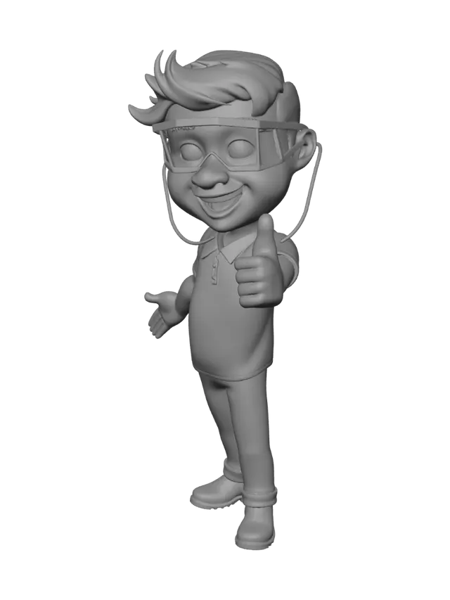 3D model for Thumbs Up Technician