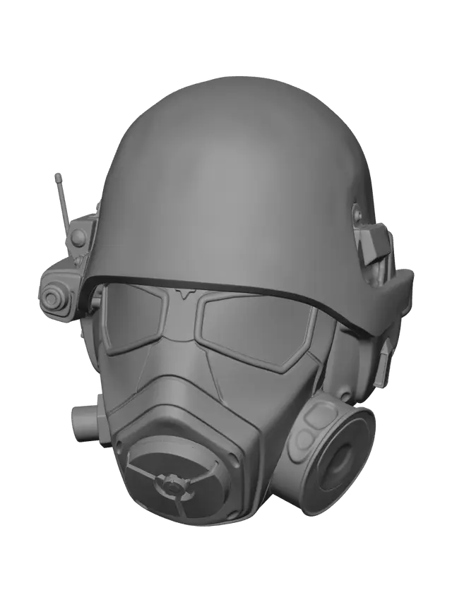 3D model for Ornate Ncr Ranger Helmet