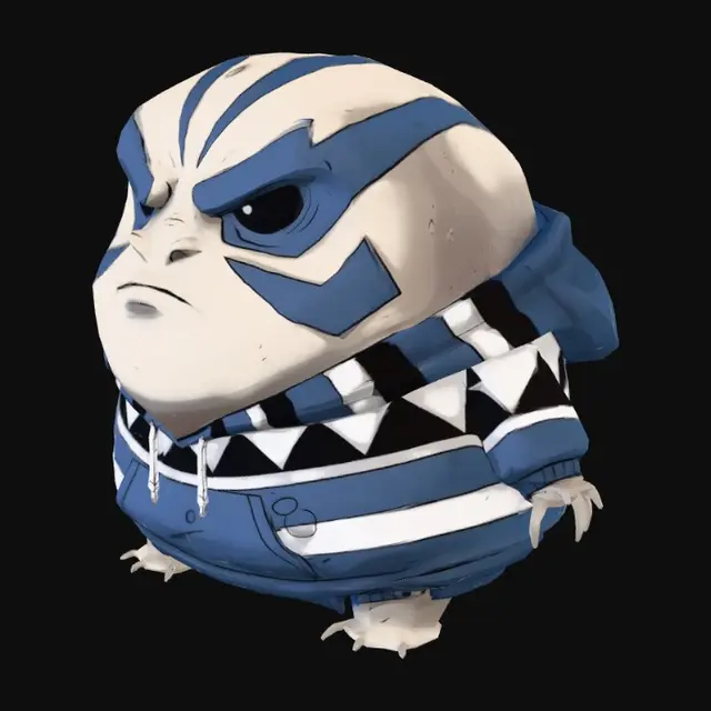 3D model for Blue Tattoo Brute