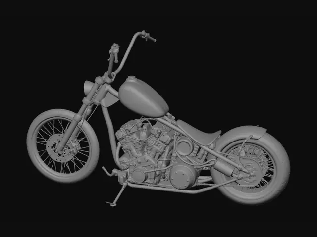 3D model for Crimson Chrome Chopper