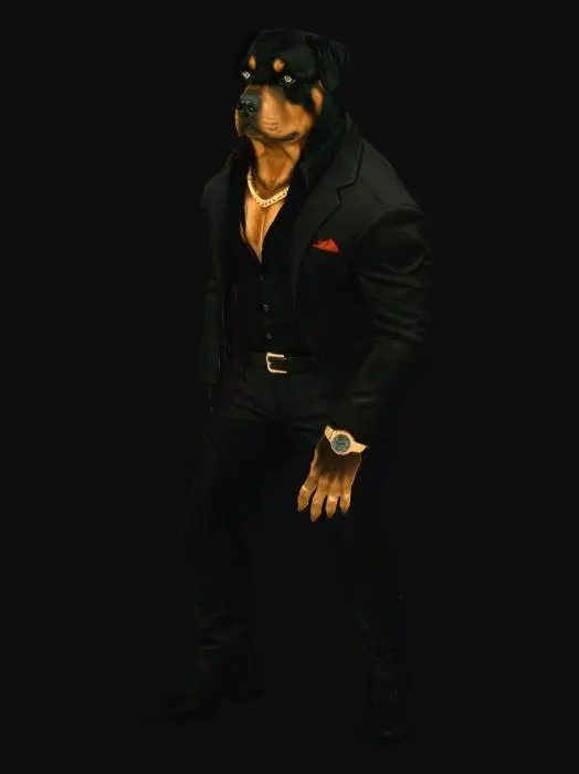 3D model for Dapper Rottweiler