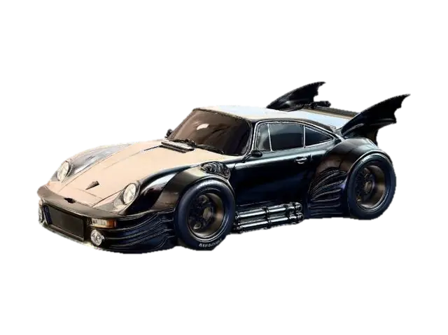 Midnight Beast - Batman 3D model, vytvořený pomocí AI