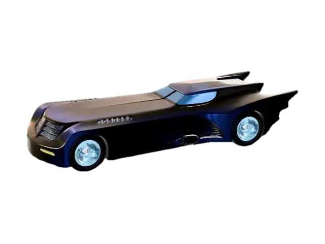Batmobile Illustration - Batman 3D model, vytvořený pomocí AI