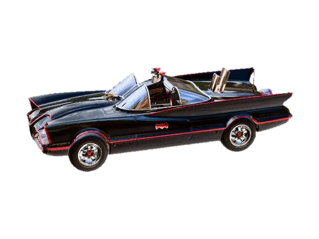 1966 Batmobile - Batman 3D model, vytvořený pomocí AI