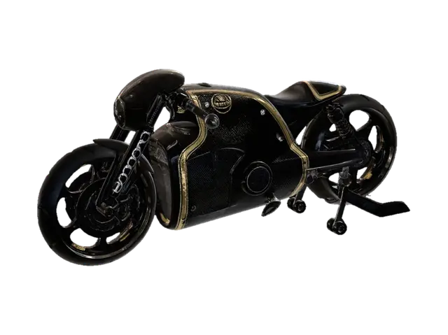 Lotus Hyperbike Concept 3D model, vytvořený pomocí AI