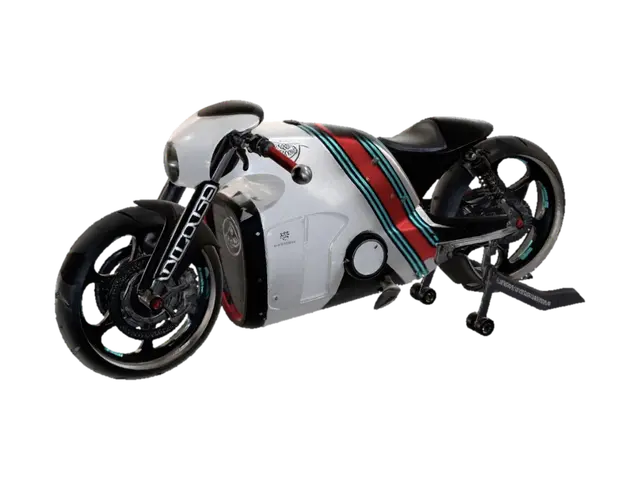 Lotus Hyperbike Concept 3D model, vytvořený pomocí AI