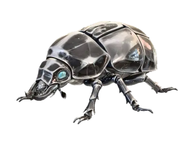 Pilgrim’s Scourge Beetle 3D model, vytvořený pomocí AI