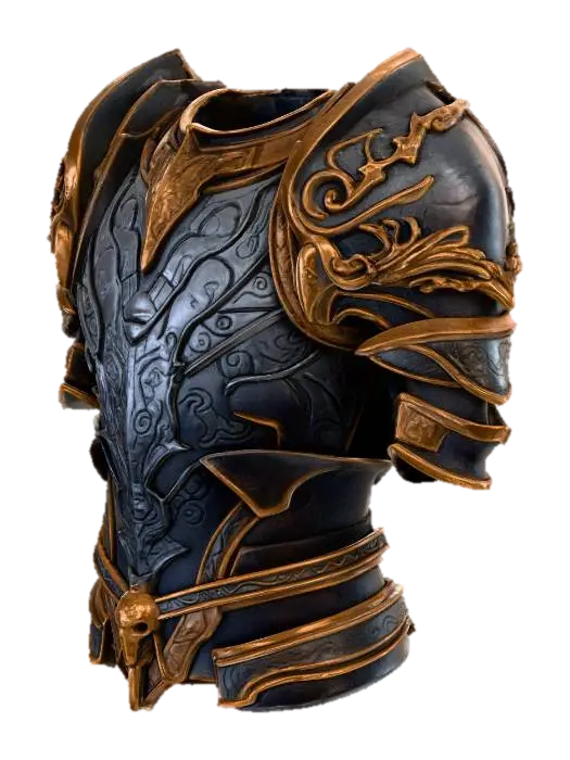 Stoneheart Plate - Brutal 3D model, vytvořený pomocí AI