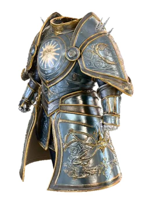 Sanctified Plate of the Guardian 3D model, vytvořený pomocí AI