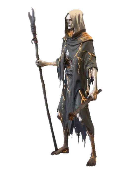 Starved Pilgrim - Hermit 3D model, AI generated