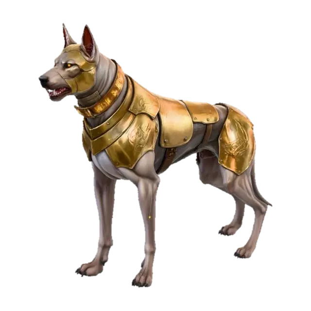 Sanctified Hound 3D model, vytvořený pomocí AI