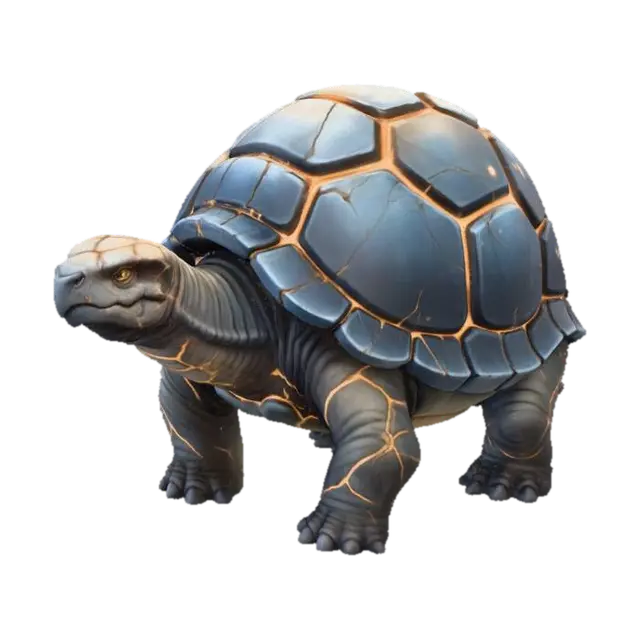 Plaza Tortoise 3D model, vytvořený pomocí AI