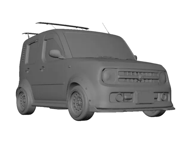 3D model for Blue Widebody Nissan