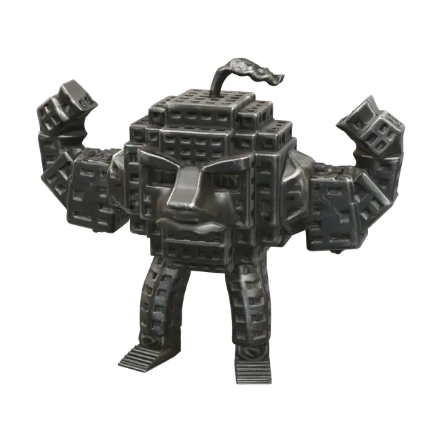 Odin Din Dun 3D model, vytvořený pomocí AI