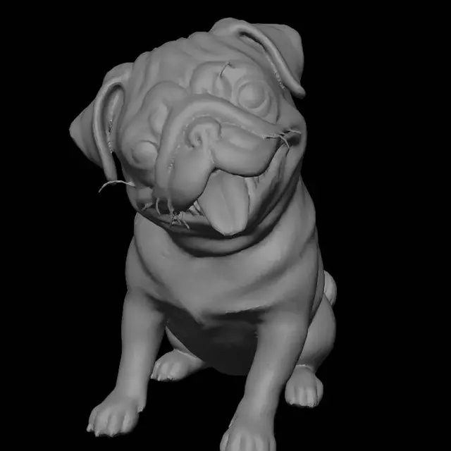 3D model for Could we create a cute pug