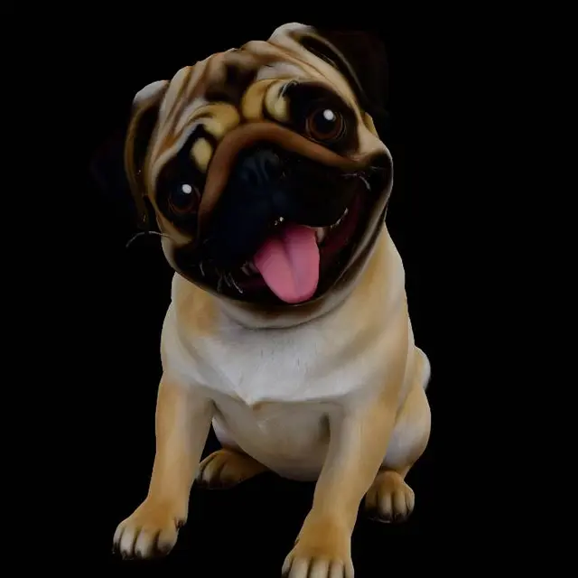 3D model for Could we create a cute pug
