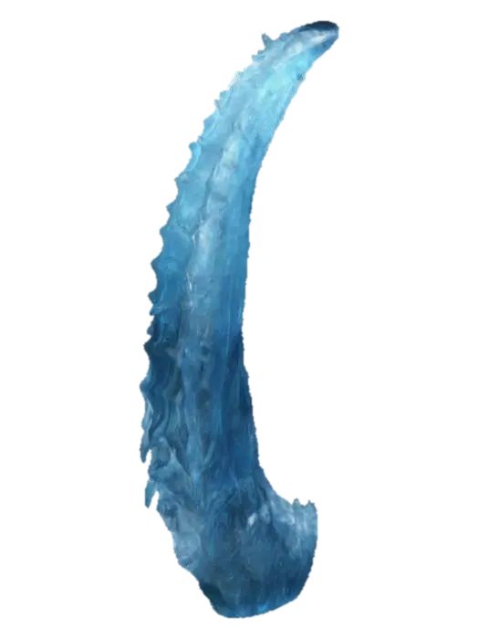 a massive standing fang is a predator's tooth. in the style of game art. unreal engine. 3D model, vytvořený pomocí AI