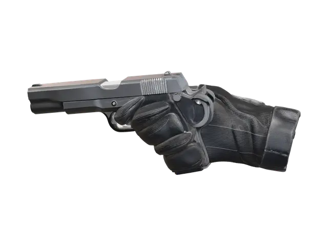 Modern Hand Holding Gun 3D model, vytvořený pomocí AI