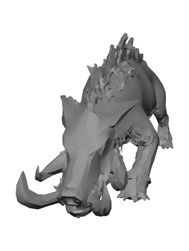 3D model for Abyssal Boar