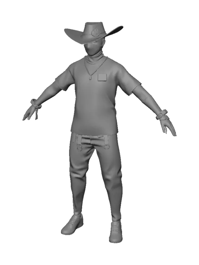 3D model for Striped Outlaw