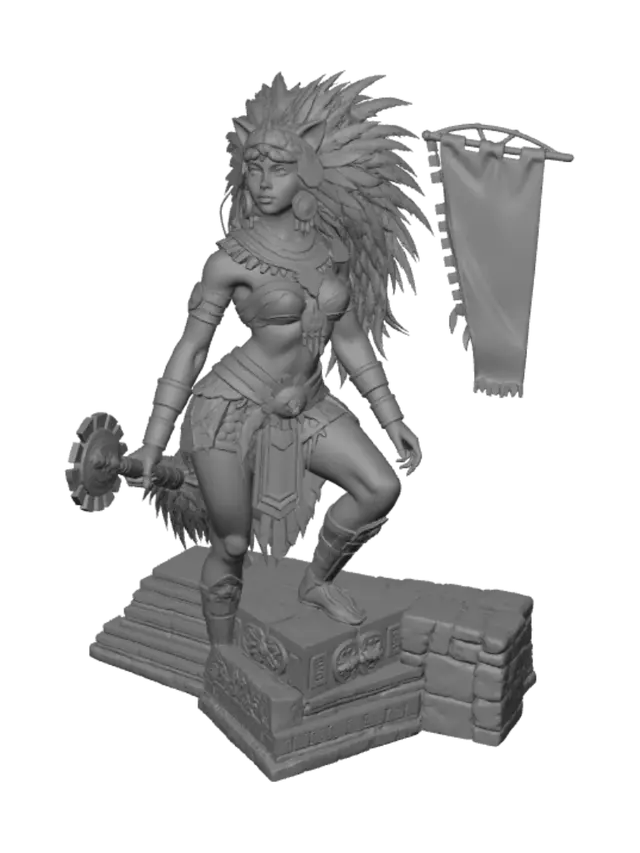 3D model for Jaguar Warrior of the Sunset