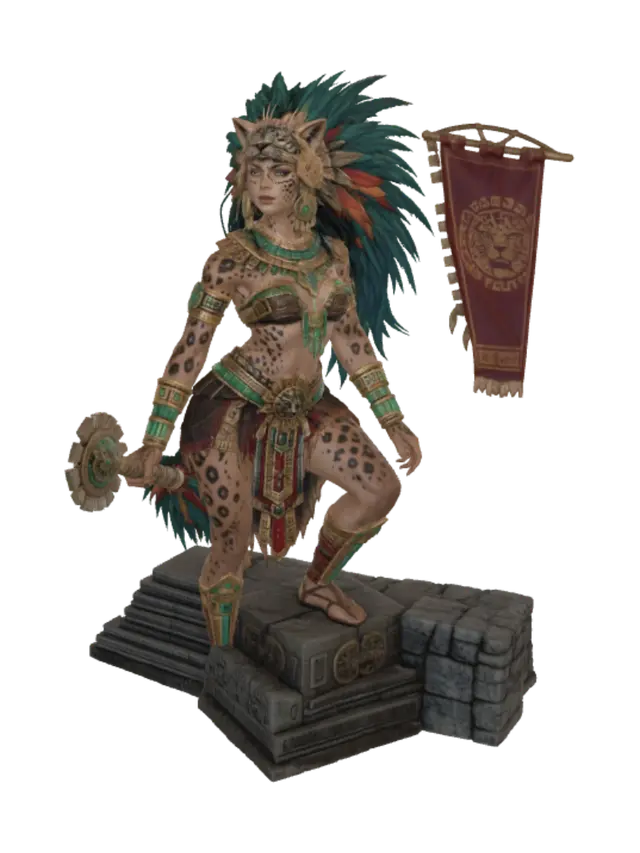3D model for Jaguar Warrior of the Sunset
