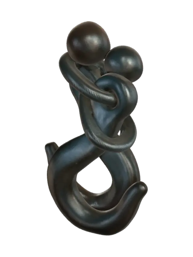Intertwined Embrace - Hug 3D model, vytvořený pomocí AI