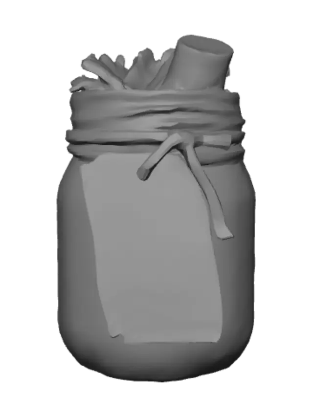 3D model for Green Vitality Juice