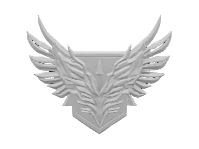 3D model for #emblem#, attack on titan emblem 
