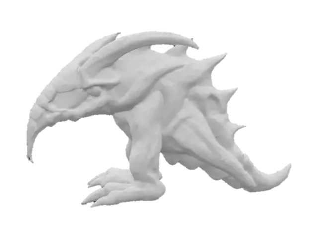 3D model for Spiketail Avian, #SketchTo3D#