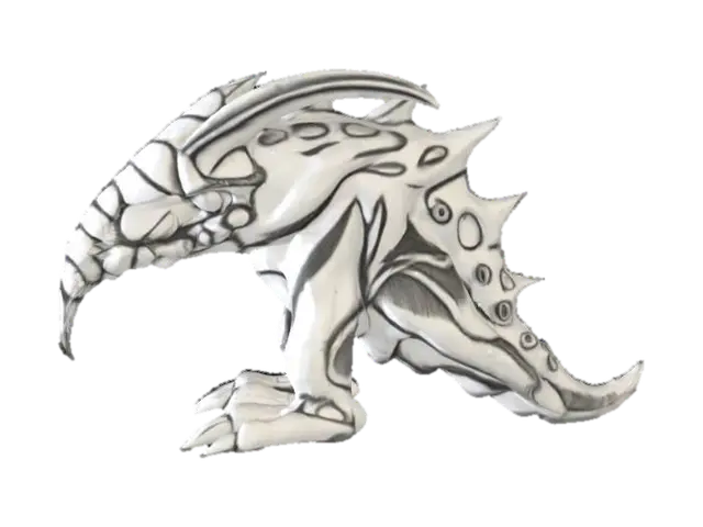 3D model for Spiketail Avian, #SketchTo3D#
