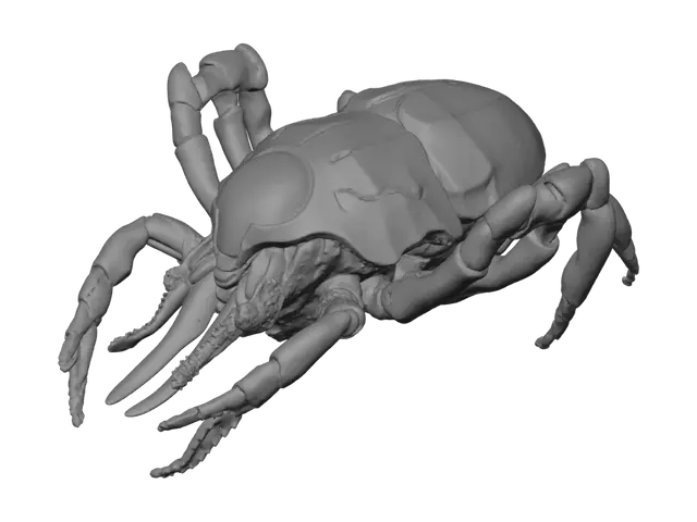 3D model for A bio-mechanical alien entity, a fusion of synthetic and organic, featuring an inverted bell-shaped carapace crafted from dark, matte grey-purple composite panels with sharp, angular edges. A central, deep black aperture hums with unseen energy. Extending from this void is a vibrant, neon-pink, multi-segmented proboscis, its robust, metallic-sheened surface articulated with visible hydraulic grooves, terminating in a sticky, luminescent tip, suggesting an advanced, predatory design.